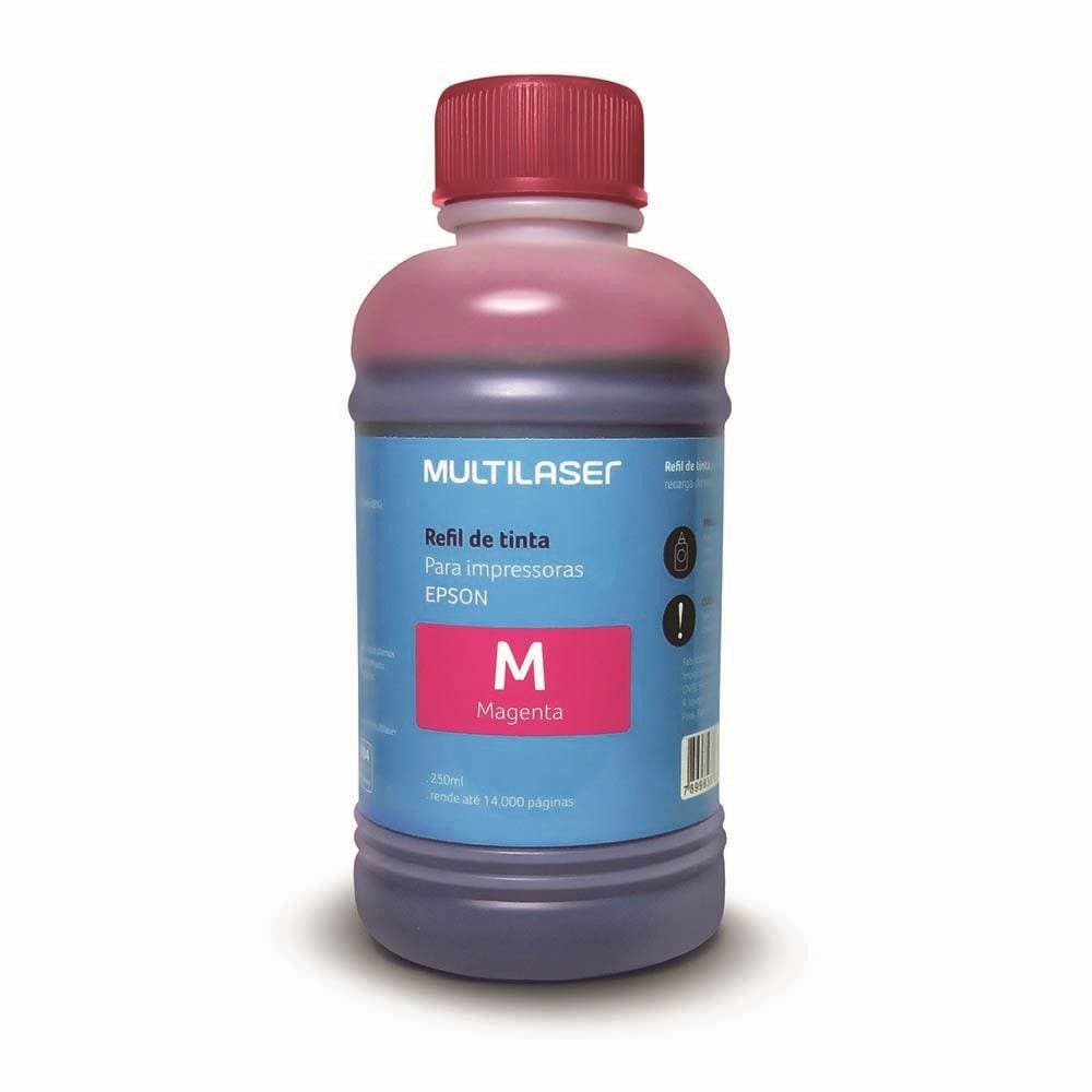 Refil De Tinta Para Impressoras Epson 250Ml Magenta Multilaser - RF015