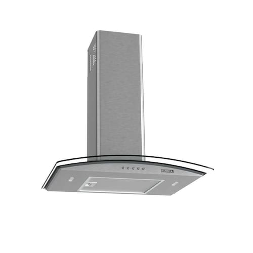 imagem-Coifa Parede Vidro Curvo Clean Kromanox 4 e 5 Bocas 60cm - Nardelli - 110V