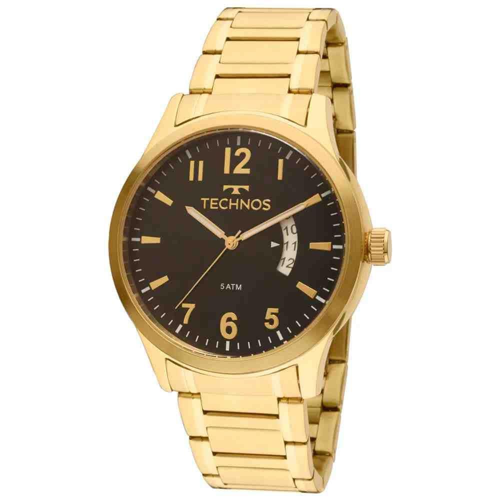Relógio Technos Masculino Steel Dourado - 2115Ktptdy/4P