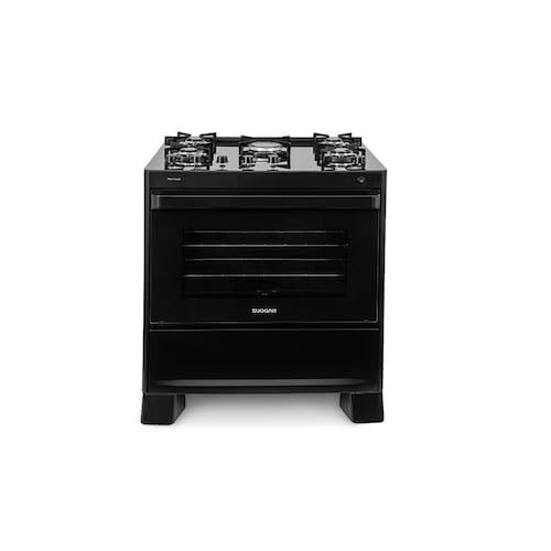 Fogão de Piso Suggar Max Cook 5 Bocas Preto Bivolt FGV509PT Menor preço em Fogão de Piso Suggar Max Cook 5 Bocas Preto Bivolt FGV509PT
