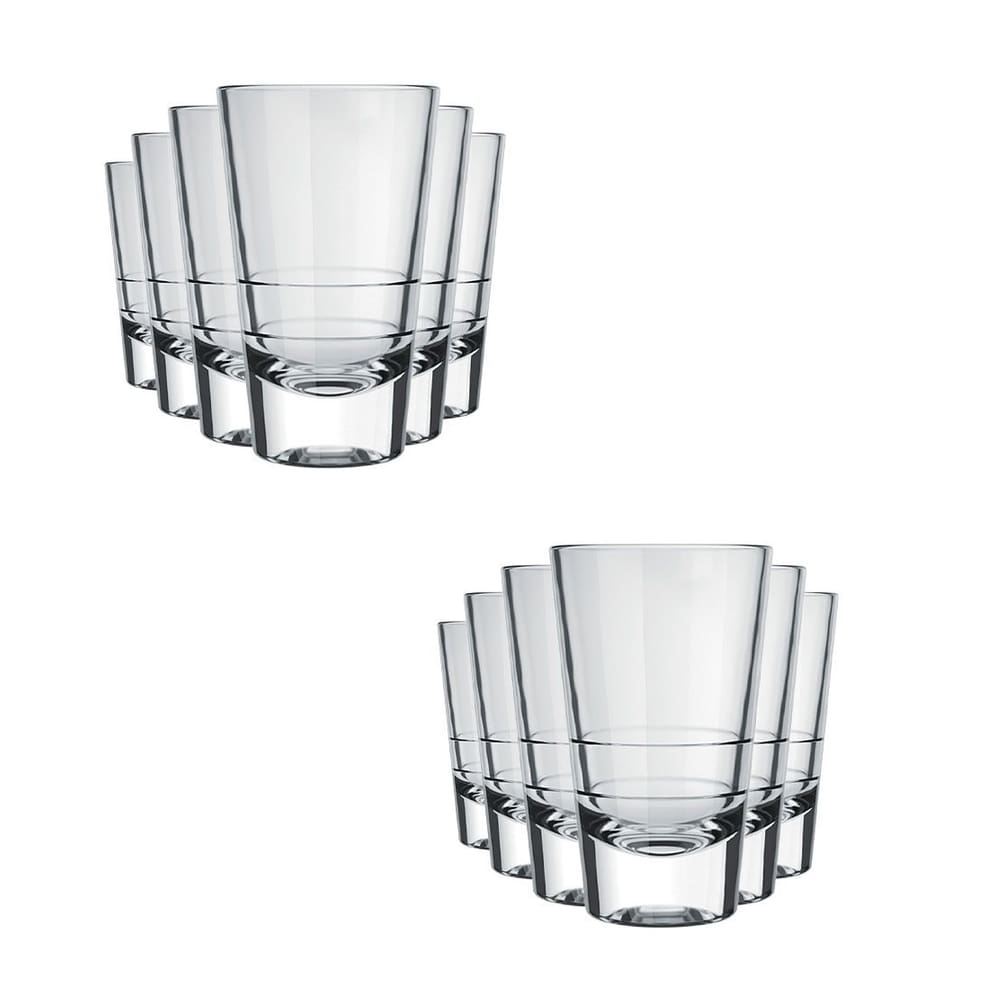 Jogo de Copo Para Dose 12 Unidades 100ml Caninha Nadir Figueiredo