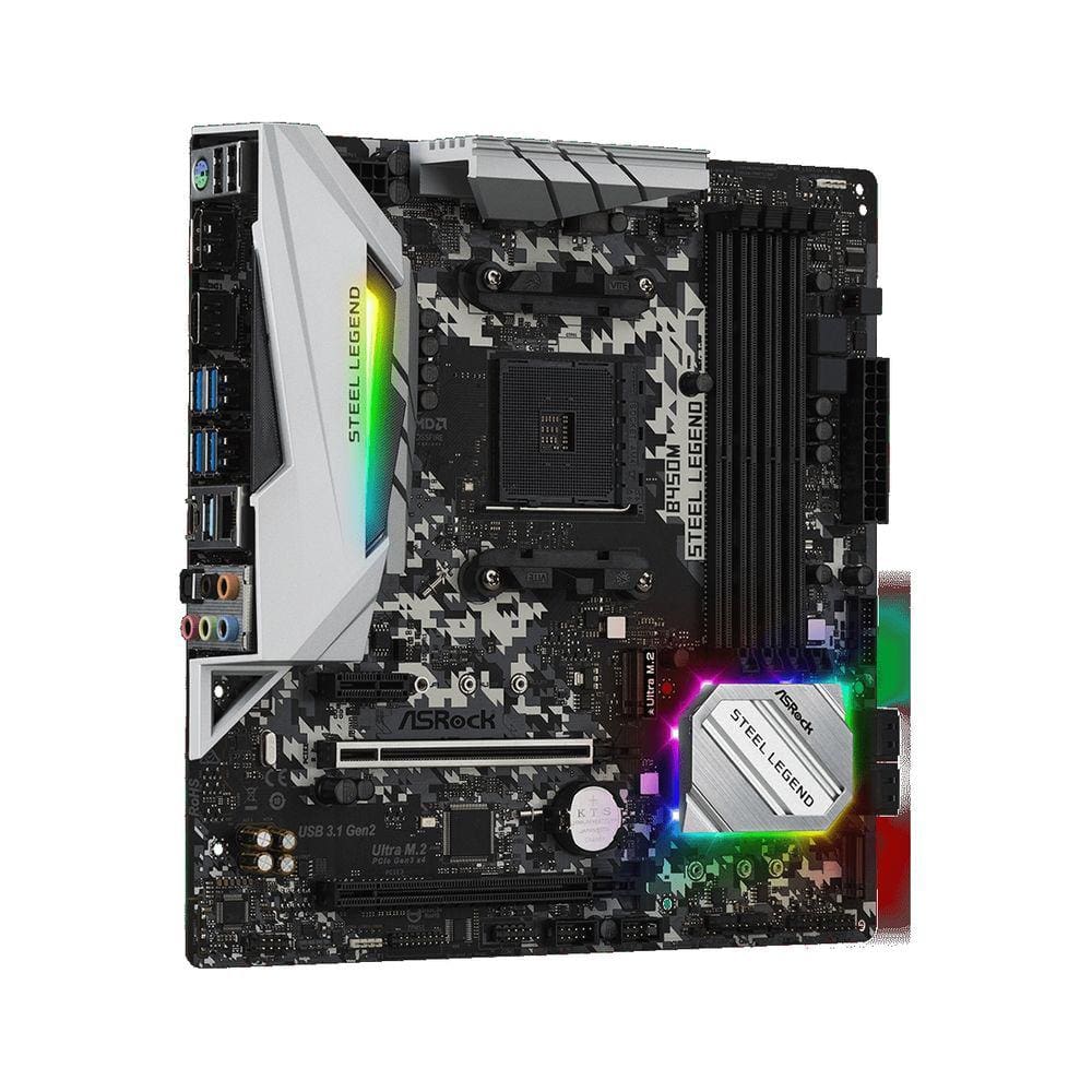 Placa-Mãe ASRock B450M Steel Legend AMD | Extra