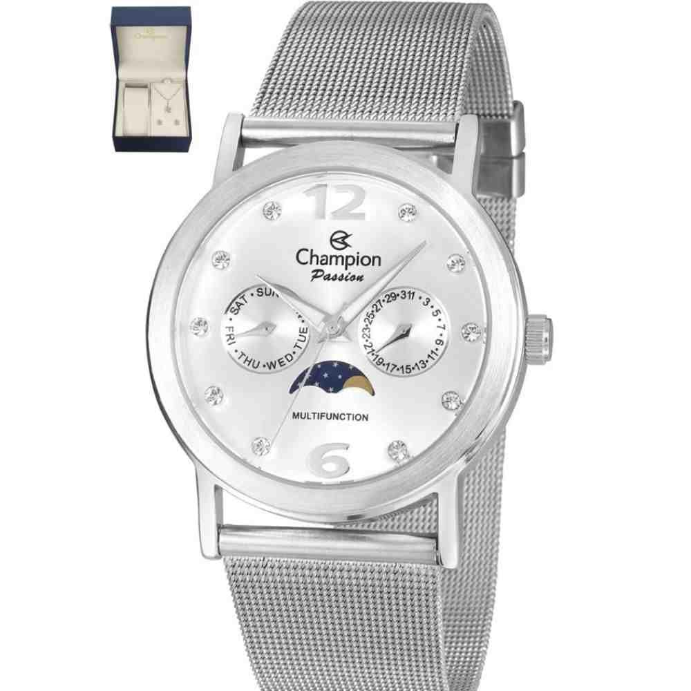 Relogio De Pulso Analogico Feminino Champion Ch38208y