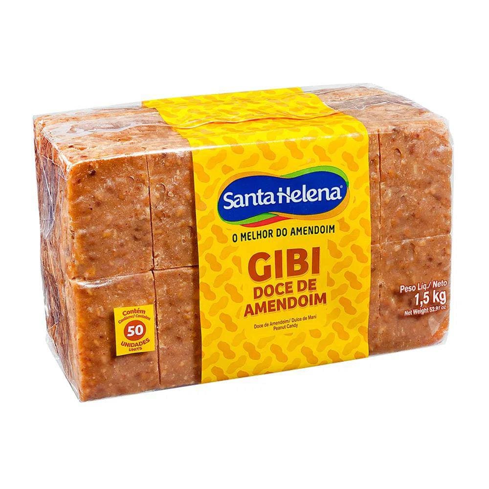 Doce de Amendoim Gibi C/50un - Santa Helena