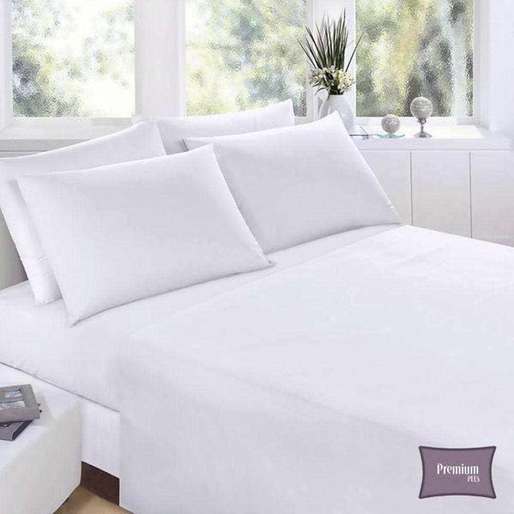 Jogo de Cama Solteiro Premium Plus 3 Peças Branco