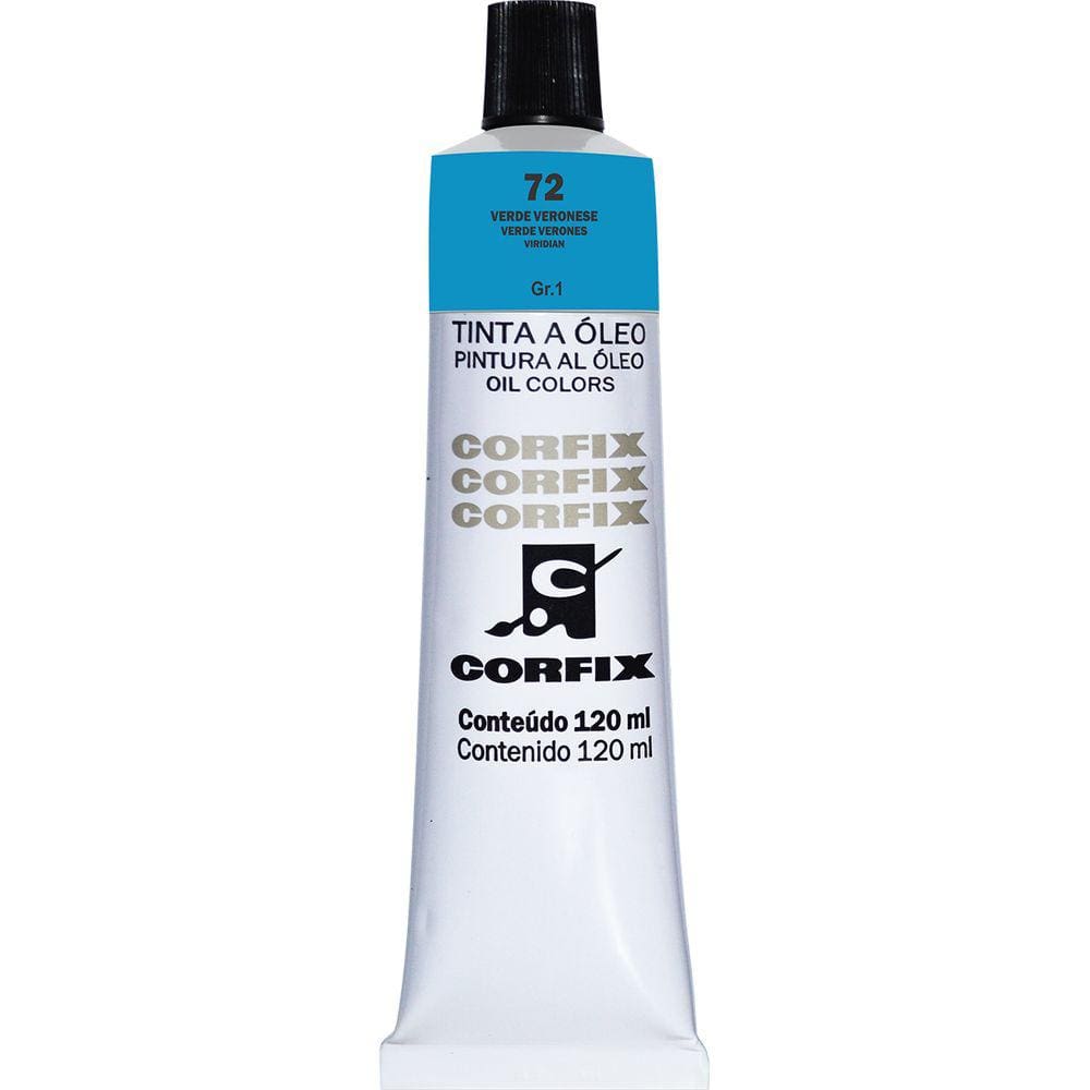 Tinta Óleo Corfix 120ml Cor Verde Veronese  72
