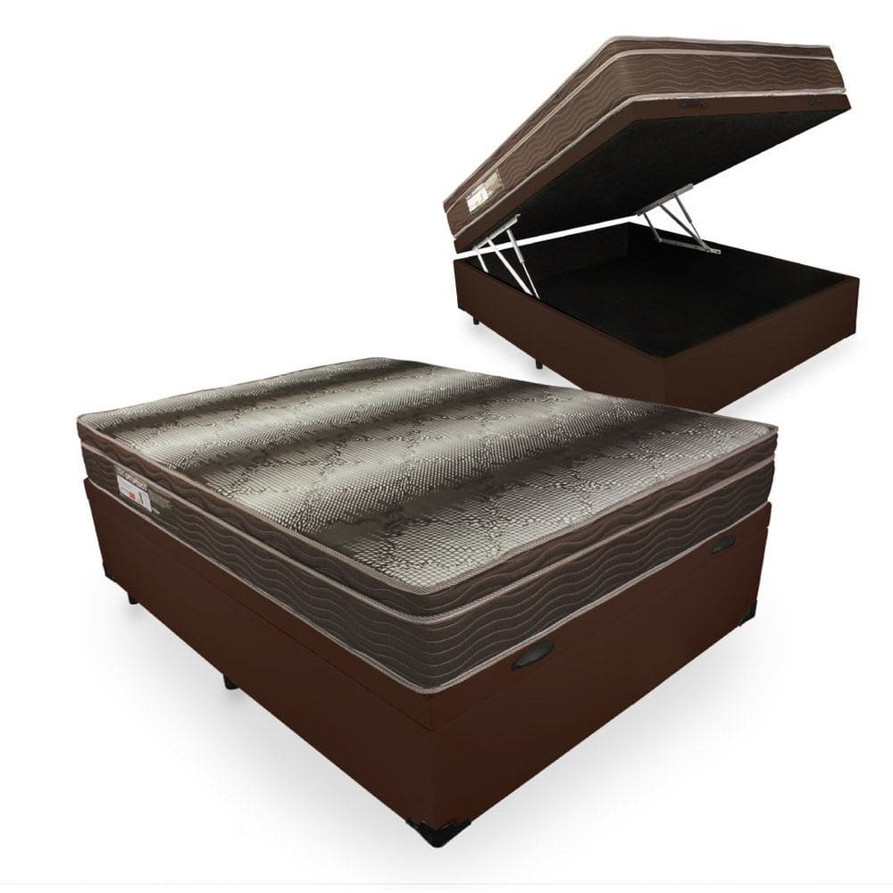 Cama box bau com colchao ortopedico | Extra