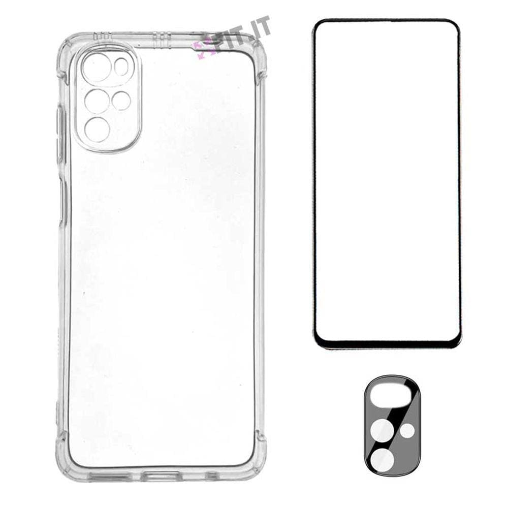 Capinha Compatível com Moto G22 + Película 3D Vidro + Película Câmera