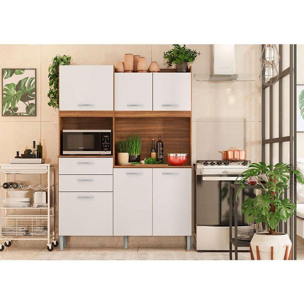 Kit de cozinha harmonia 6 pt 2 gv amendola e branco