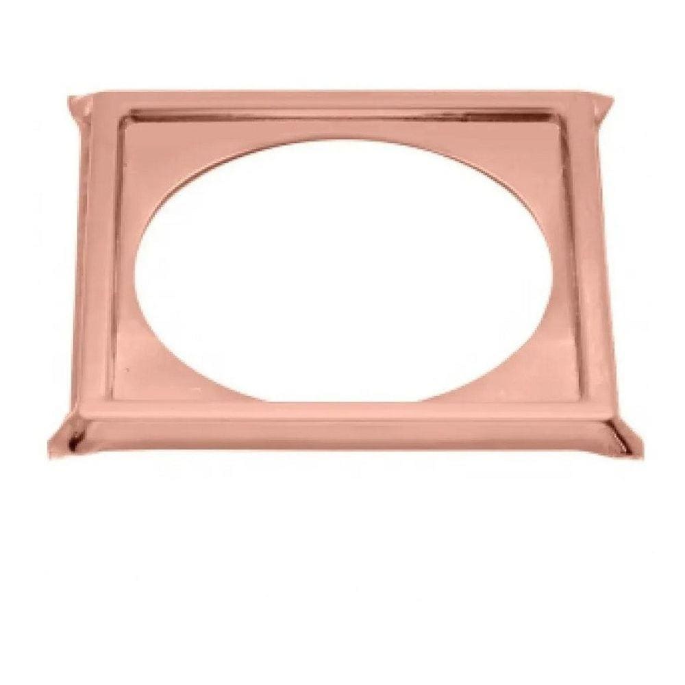 Porta Grelha Ralo Click 10x10 Suporte Rose Gold Inox