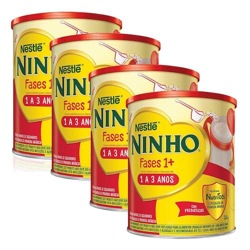 Ninho Fases 1+ Fórmula Infantil 800g | Kit com quatro unidades é boa?