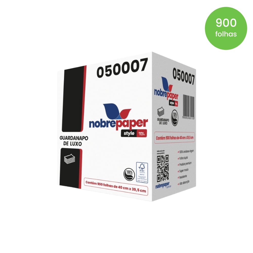 Guardanapo 40x39,5 folha dupla Nobre c/900 folhas