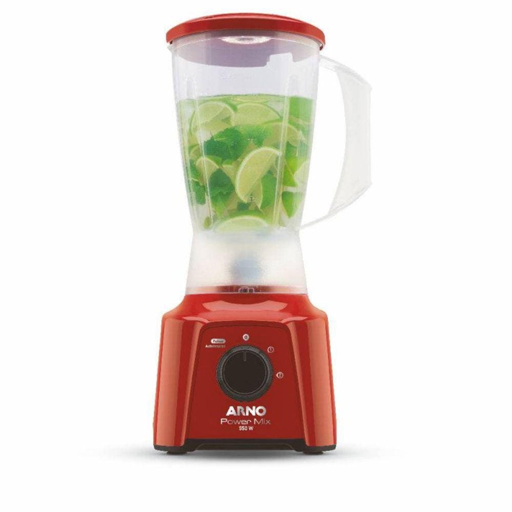 Liquidificador Power Mix 2 Velocidades Jarra de 2L 550W Vermelho
