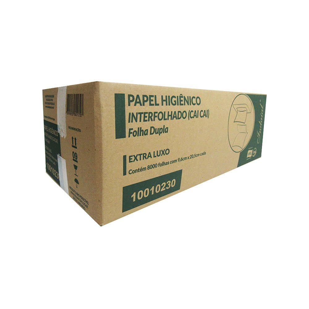 Papel Higiênico Cai-Cai f. dupla Indaial c/ 8.000 folhas