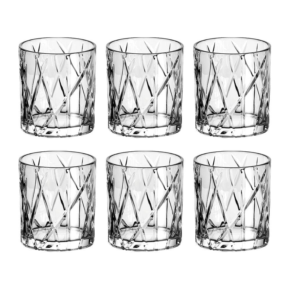 Jogo com 12 Copos de Cristal Para Whisky 310 ml Linha Forest L`Hermitage