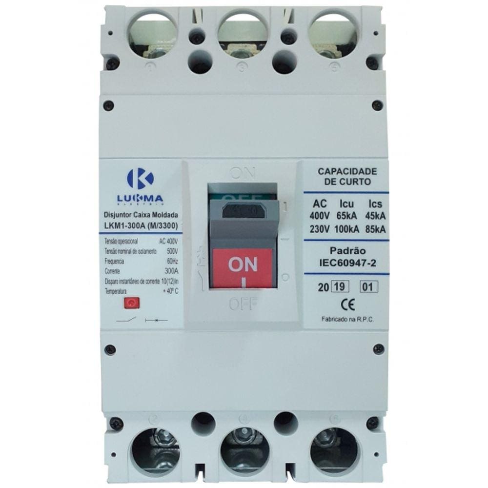 Disjuntor Caixa Moldada 300Amp 33030 Lukma