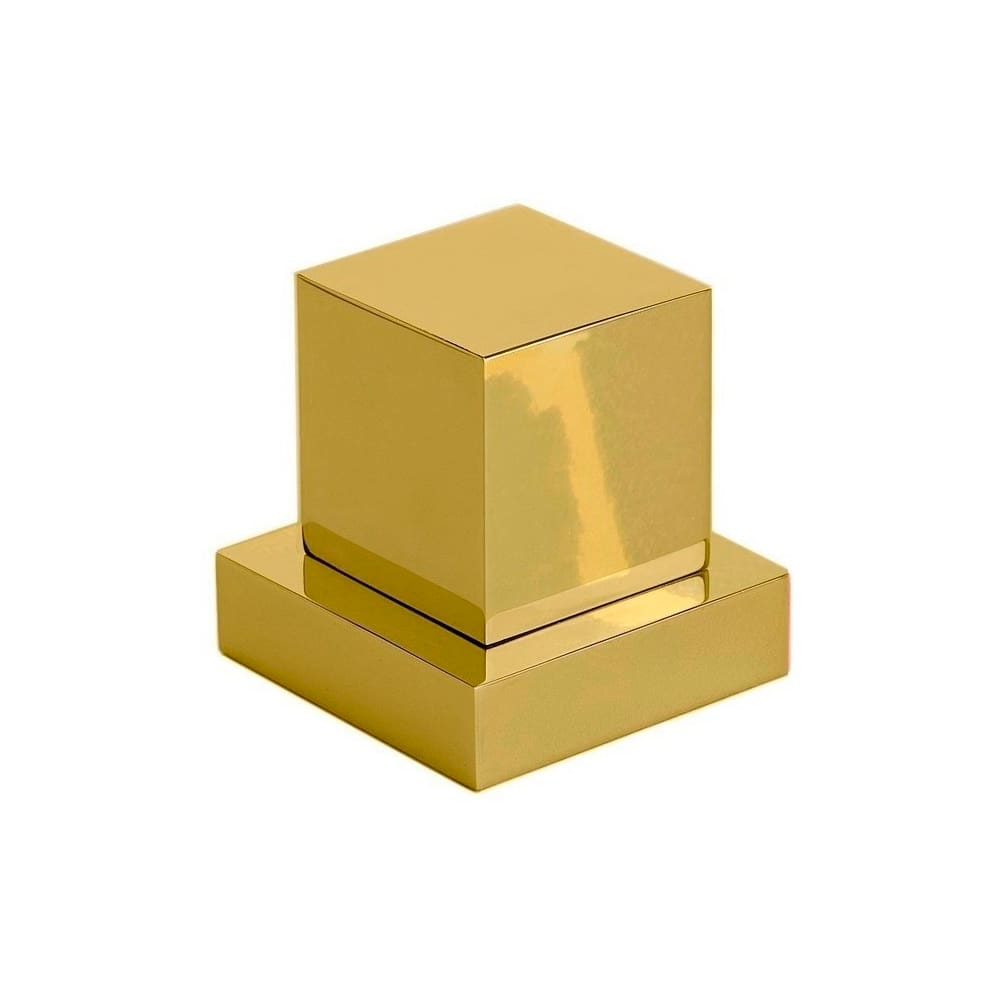 Acabamento Registro Volante Quadrado P/ Deca Metal Dourado