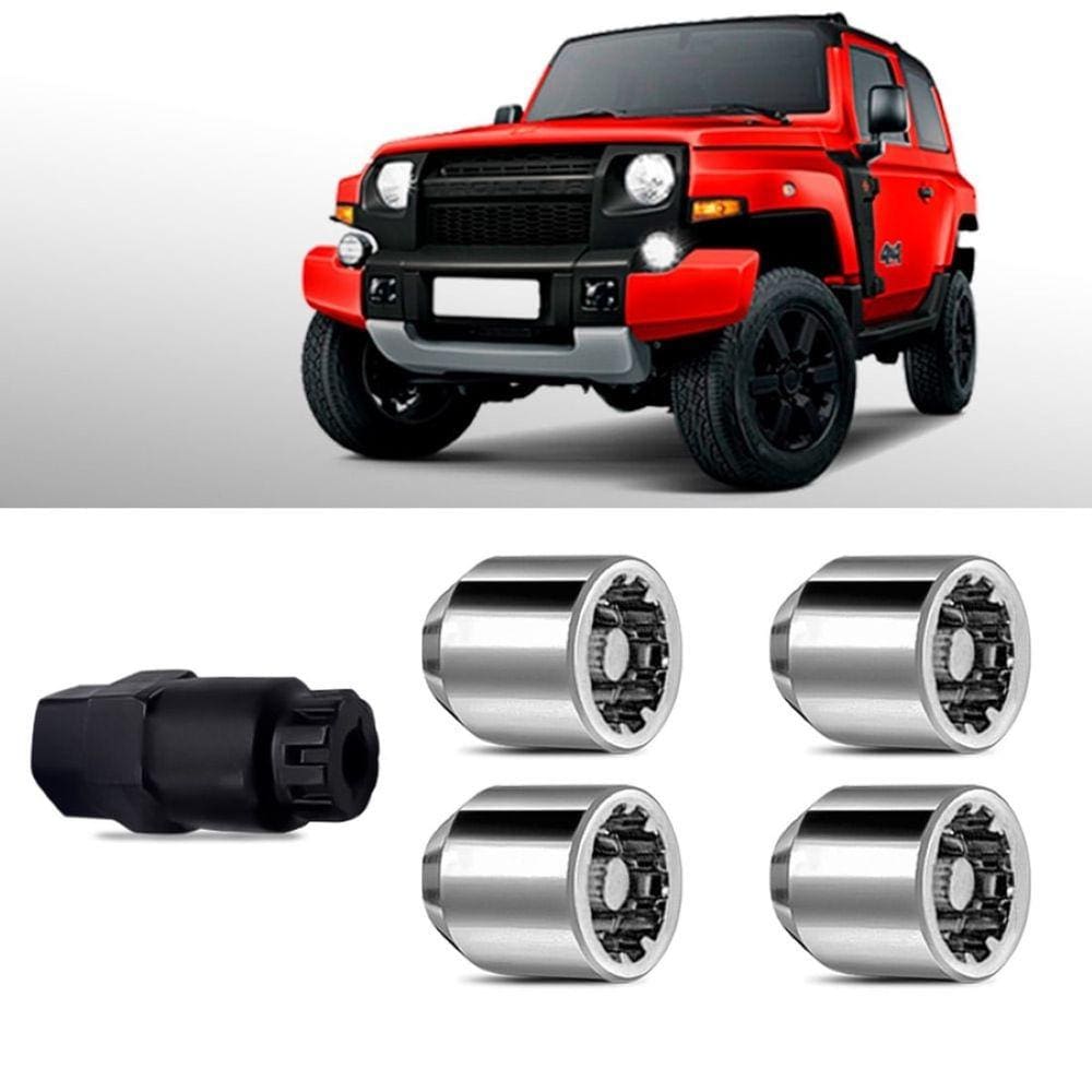 Porca Antifurto Roubo Rodas Carros Troller