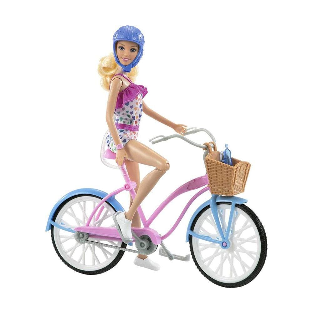 Barbie Ciclista com Bicicleta - Mattel HBY28