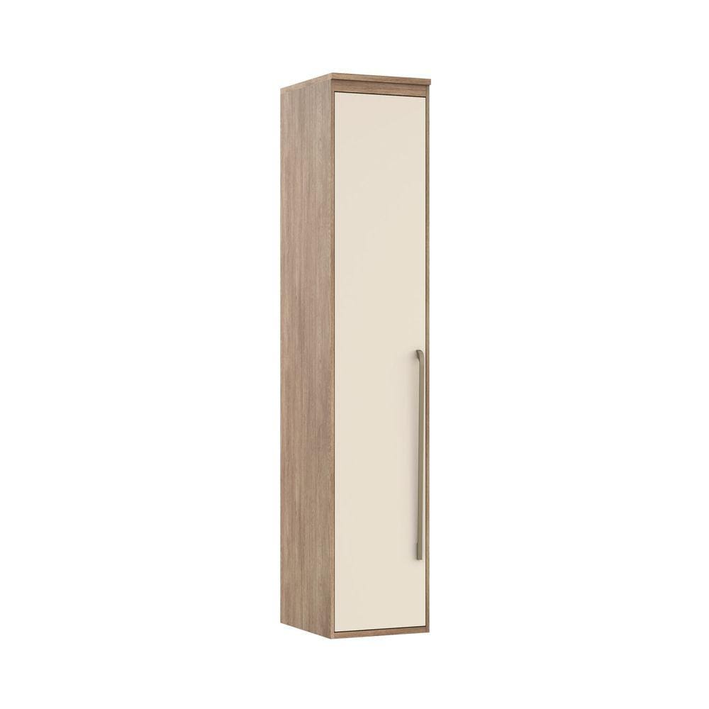 Módulo 45cm 1 Porta com Cabideiros Belmax Carvalho/Off White