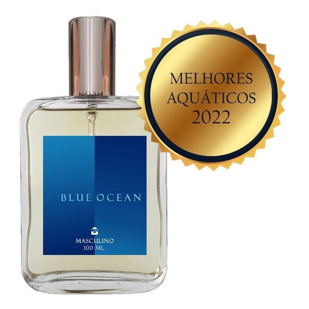 Perfume Blue Ocean 100ml - Masculino Aquático Refrescante