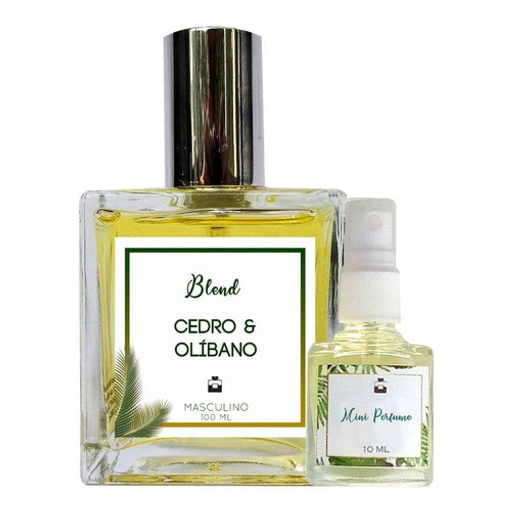 Perfume Cedro & Olíbano 100ml Masculino - Blend de Óleo Essencial Natural + Perfume de presente