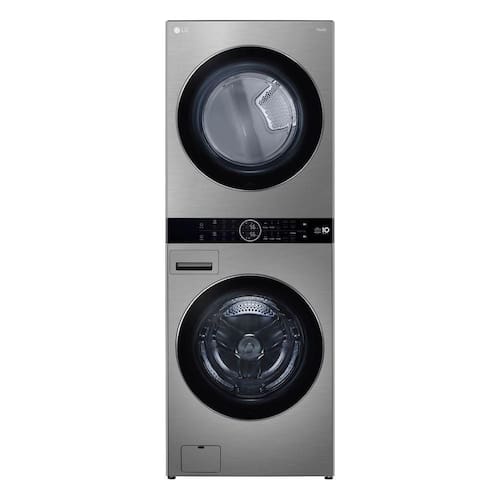 imagem-Lava e Seca Smart LG WashTower™ 17kg Aço Escovado com Inteligência Artificial AIDD™ WK17VS6A - 220V