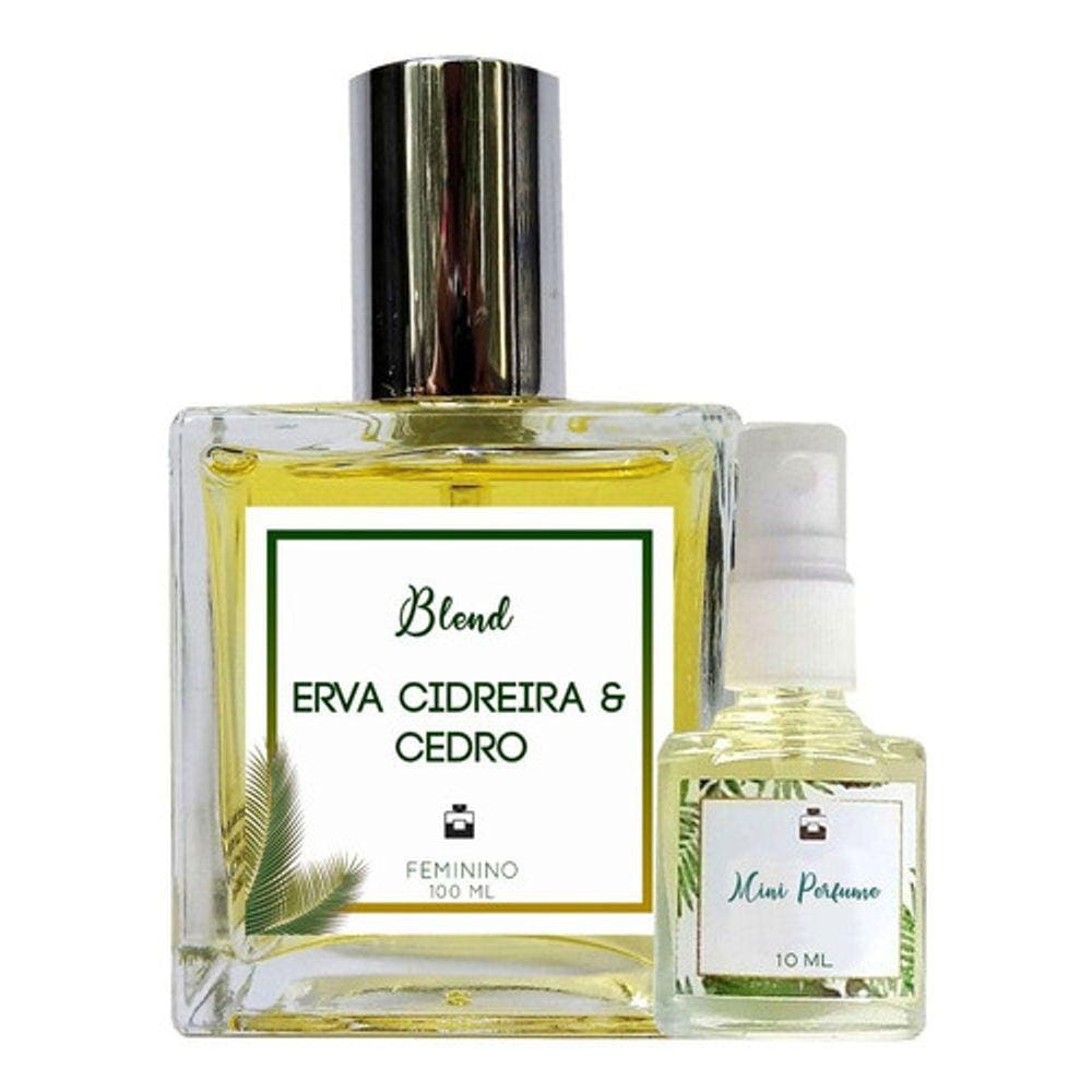 Perfume Erva Cidreira & Cedro 100ml Feminino - Blend de Óleo Essencial Natural + Perfume de presente