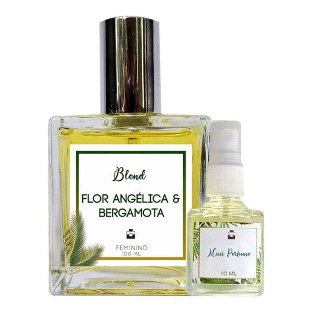 Perfume Flor Angélica & Bergamota 100ml Feminino - Blend de Óleo Essencial Natural + Perfume de presente