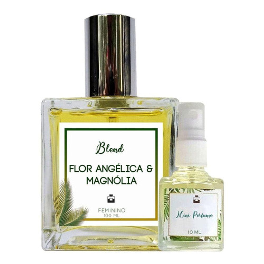 Perfume Flor Angélica & Magnólia 100ml Feminino - Blend de Óleo Essencial Natural + Perfume de presente