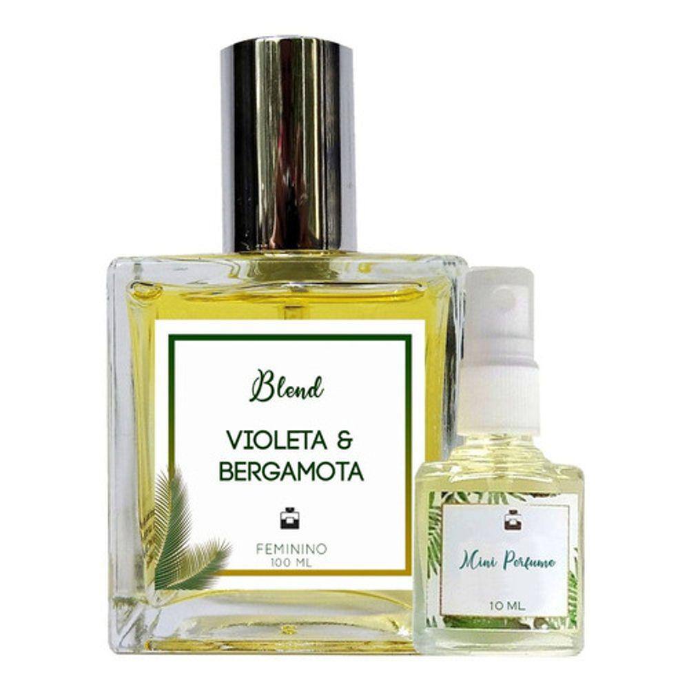 Perfume Violeta & Bergamota 100ml Feminino - Blend de Óleo Essencial Natural + Perfume de presente