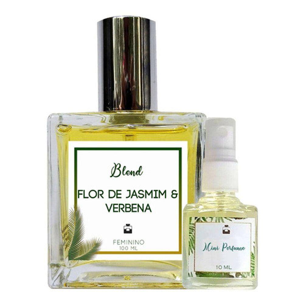 Perfume Flor de Jasmim & Verbena 100ml Feminino - Blend de Óleo Essencial Natural + Perfume de presente