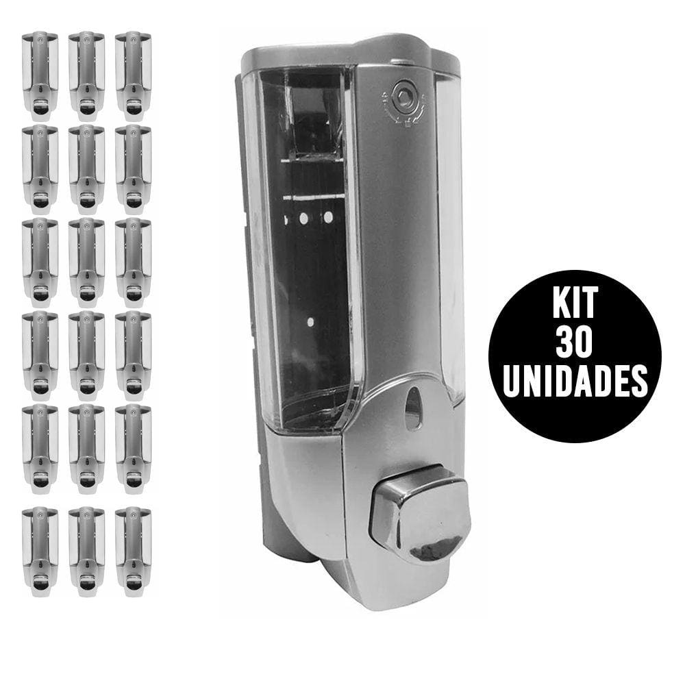 Dispenser Kit 30 Unidades Shampoo Alcool Gel Sabonete Casa Hotel Pousada Restaurante