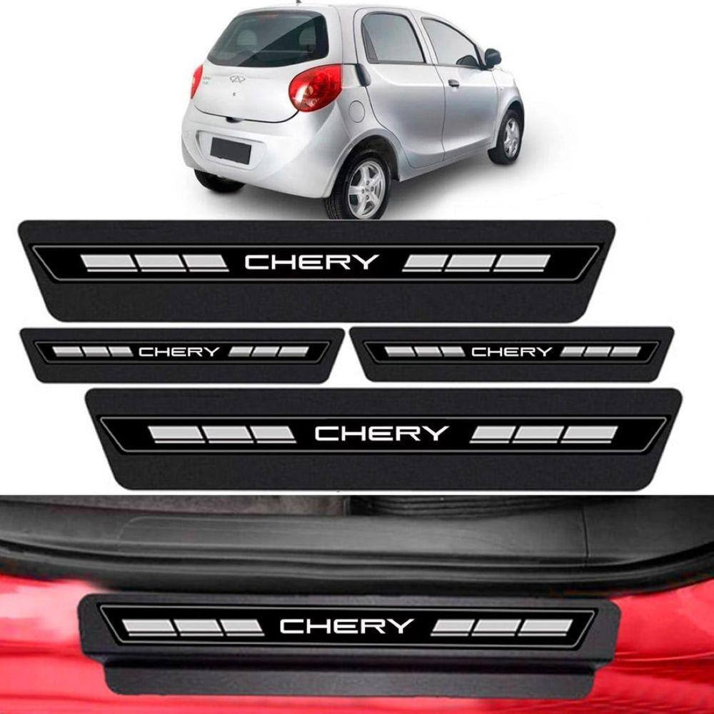 Kit Soleira Porta Top Premium Chery S-18 Todos anos