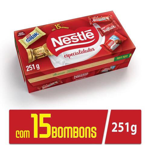 Bombom NESTLÉ Especialidades Caixa 251g Menor preço em Bombom NESTLÉ Especialidades Caixa 251g
