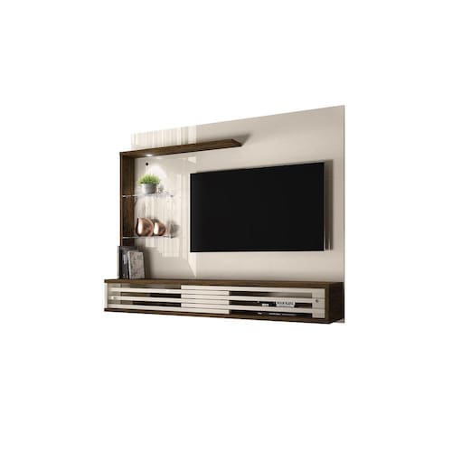 Bancada Suspensa Frizz Select Off White/Savana - Madetec Menor preço em Bancada Suspensa Frizz Select Off White/Savana - Madetec
