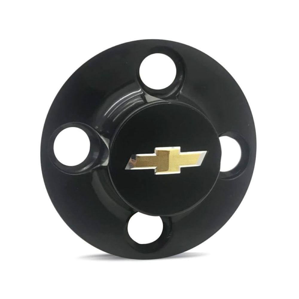 Calota Centro Roda Ferro GM Marajó Emblema Preto