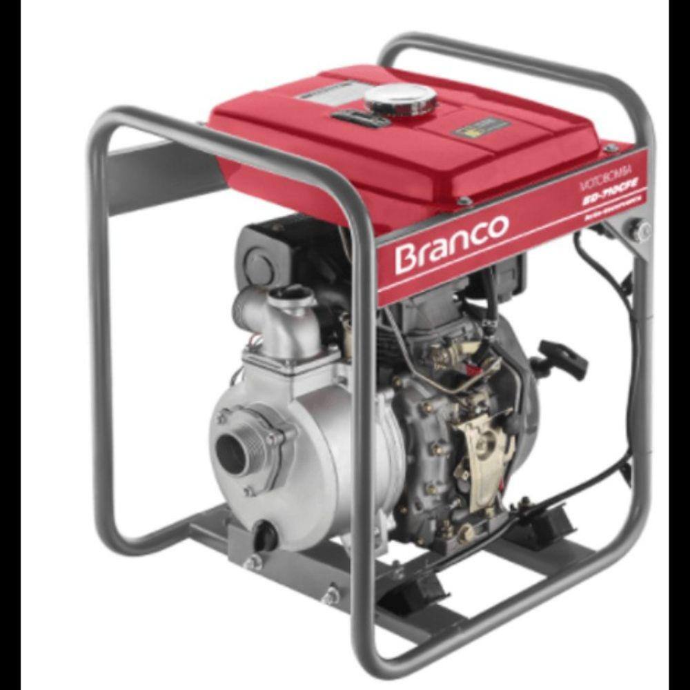 Motobomba BD-710E 2\" à Diesel Branco