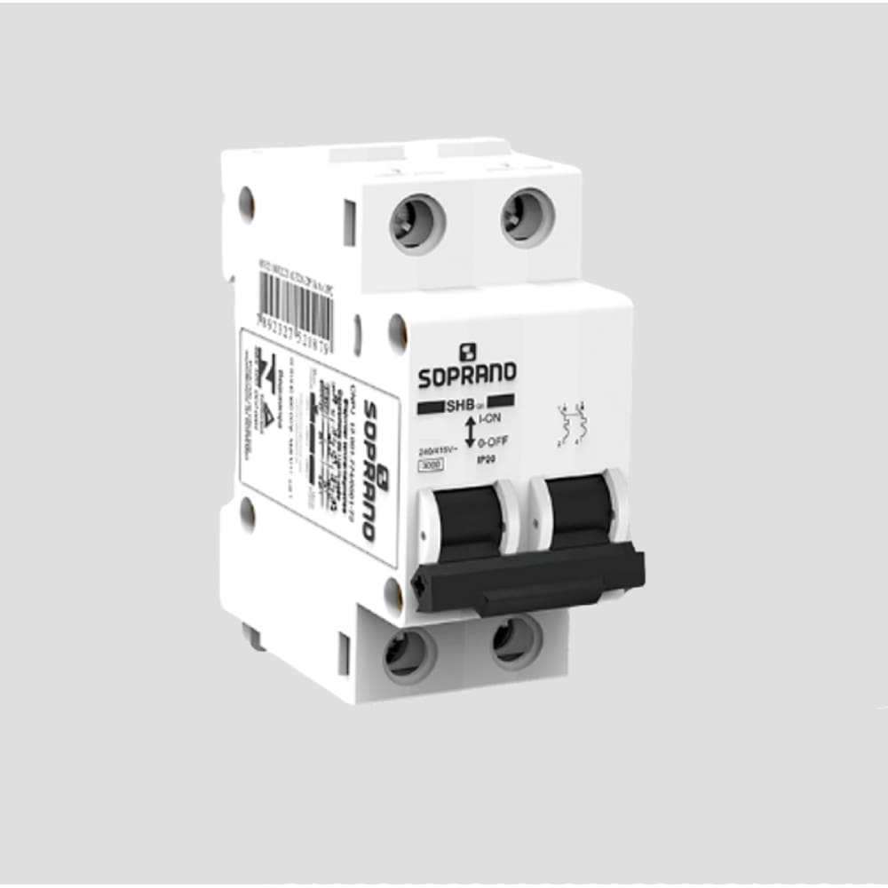 Disjuntor Bipolar 32A Curva C - SOPRANO