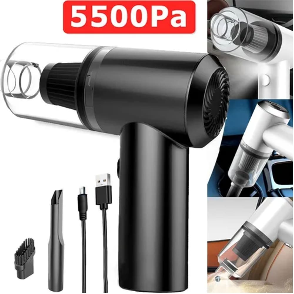 Aspirador Portátil Automotivo Sem Fio Usb