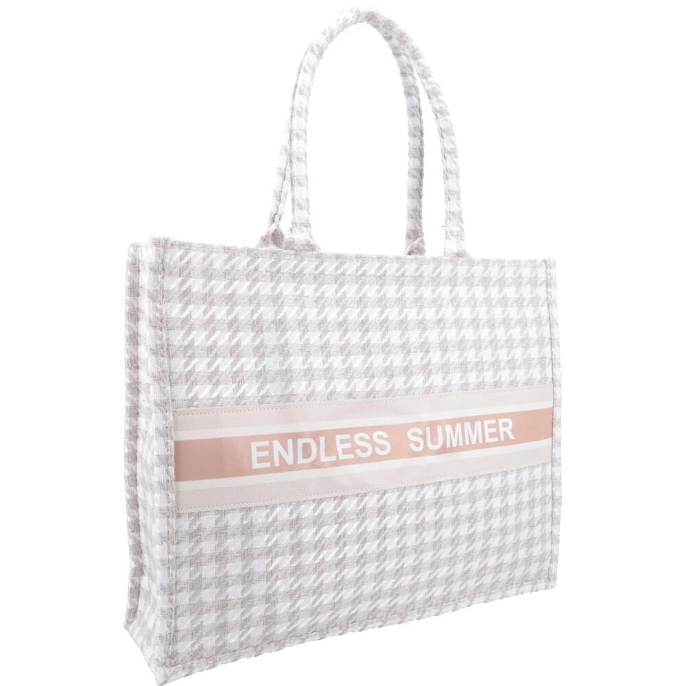Bolsa Shopper Camille em Pied de Poule