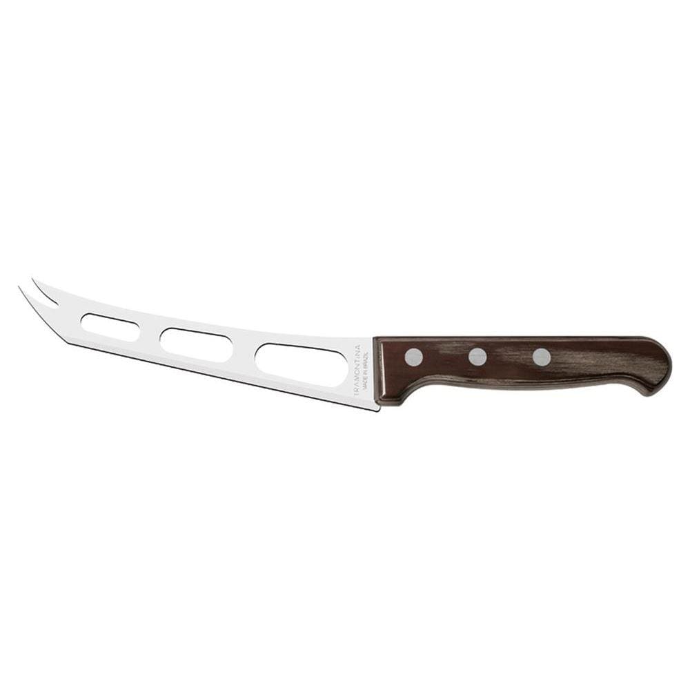 Faca Para Queijo 6 Harmoniza Lamina De Aço Inox E Cabo De Madeira