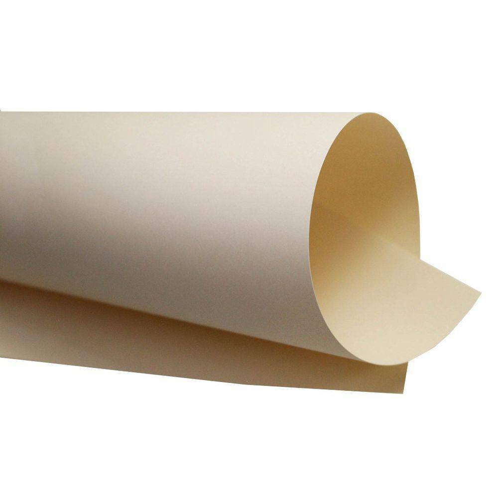 Papel Color Plus 180g – Formato A4 Creme Marfim - 20 folhas