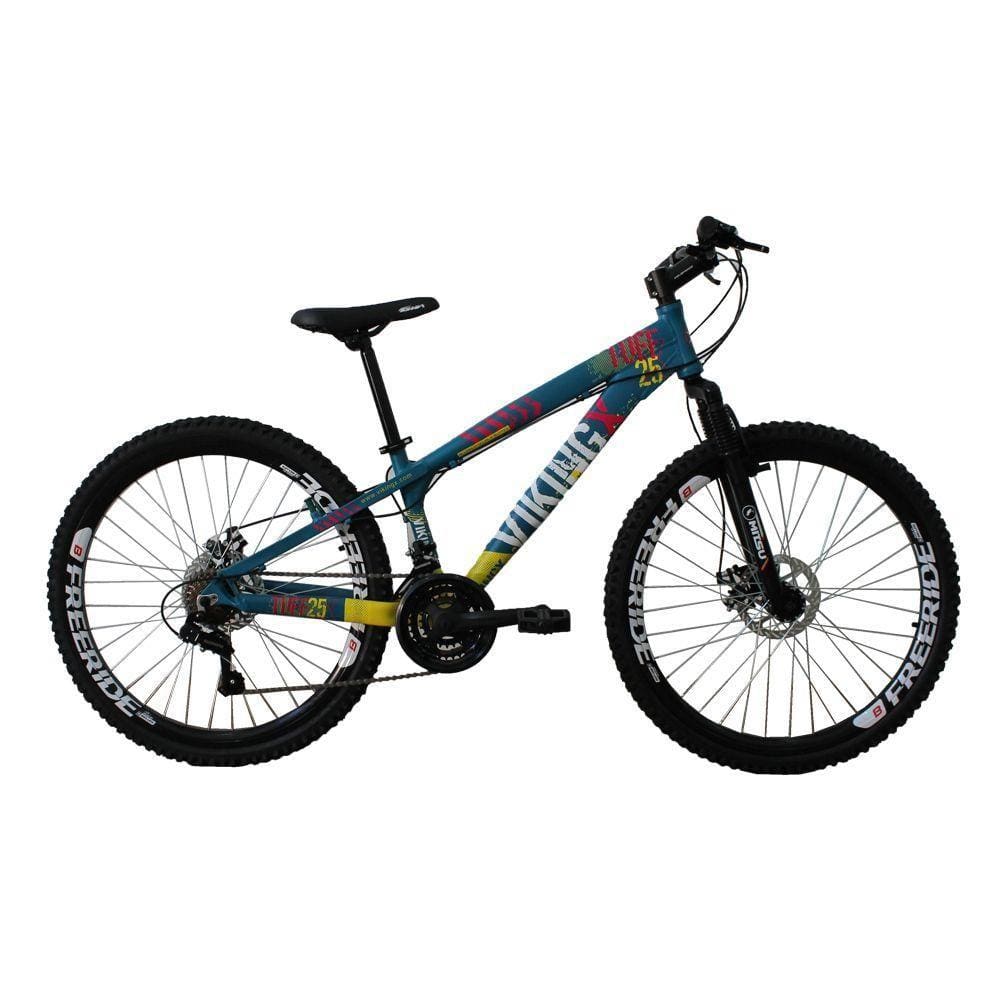 Bicicleta Viking X TUFF25 Freeride Aro 26 Freio a Disco 21