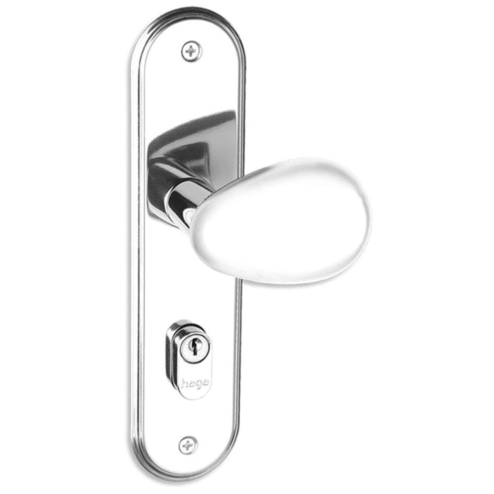 Fechadura HAGA - Click - Espelho 280 - Externa - 23425B