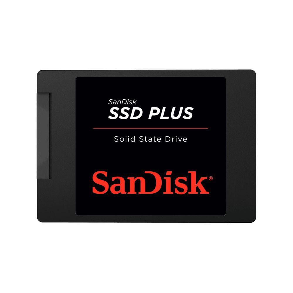 HD SSD 480GB Sandisk SATA III 2.5” Leitura até 535 MB/s, Grav. até 445 MB/s - SDSSDA-480G-G26