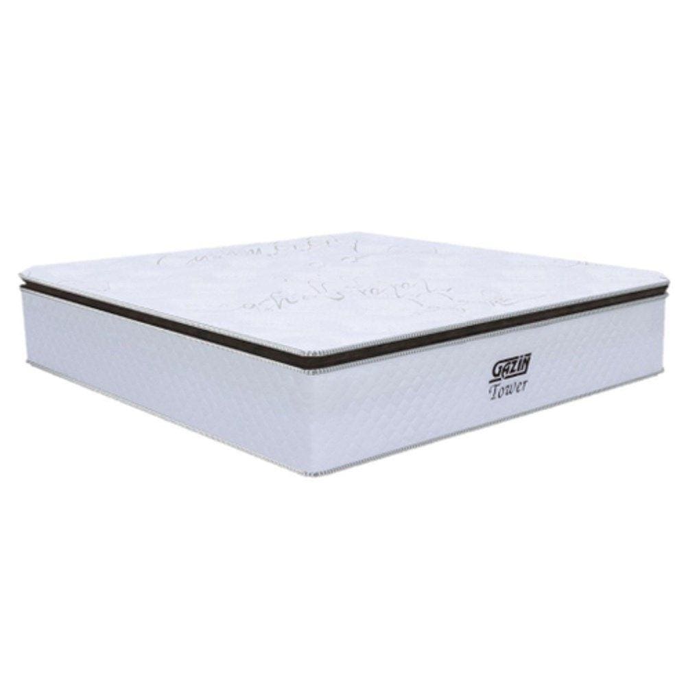 Colchão Box Casal 138cm Molas Ensacada Soft Pillow Tower NW Branco - Gazin