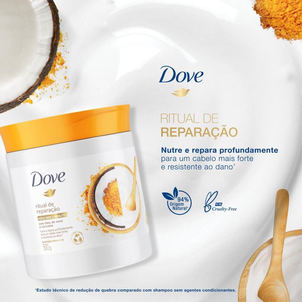 Máscara Condicionante Dove Nutrição Intensa Ritual de Reparação 1 minutos 500g
