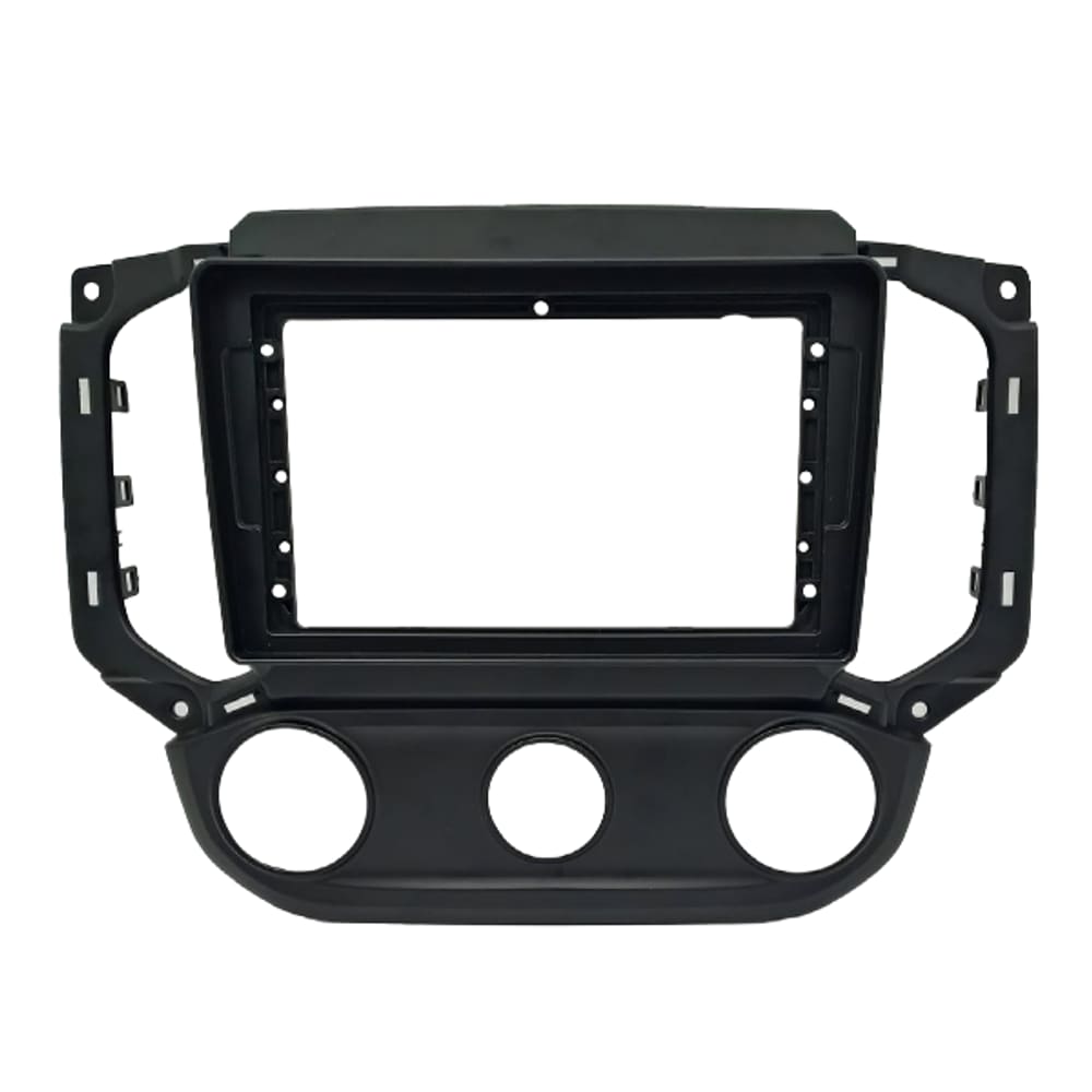 Moldura 9" Flutuante Chinês GM S10 16 - Ar Analógico - Preta