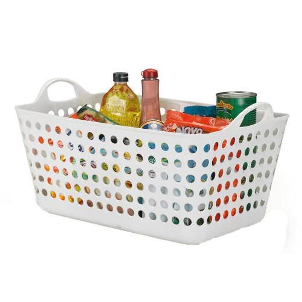 Cesto Flexivel Retangular Branco 22l - Arthi